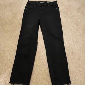 Womens high waist black jean